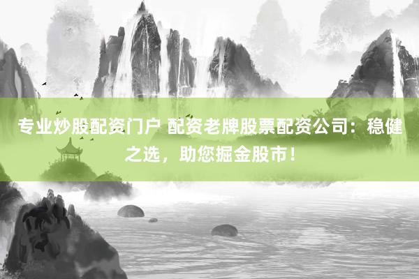 专业炒股配资门户 配资老牌股票配资公司：稳健之选，助您掘金股市！